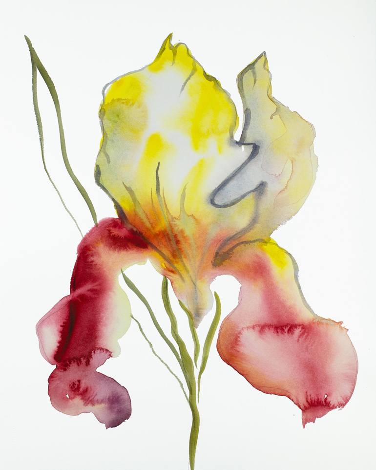 Print of Expressionism Floral Paintings by Elizabeth Becker