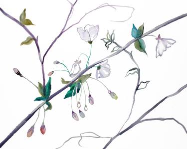 Print of Minimalism Botanic Paintings by Elizabeth Becker