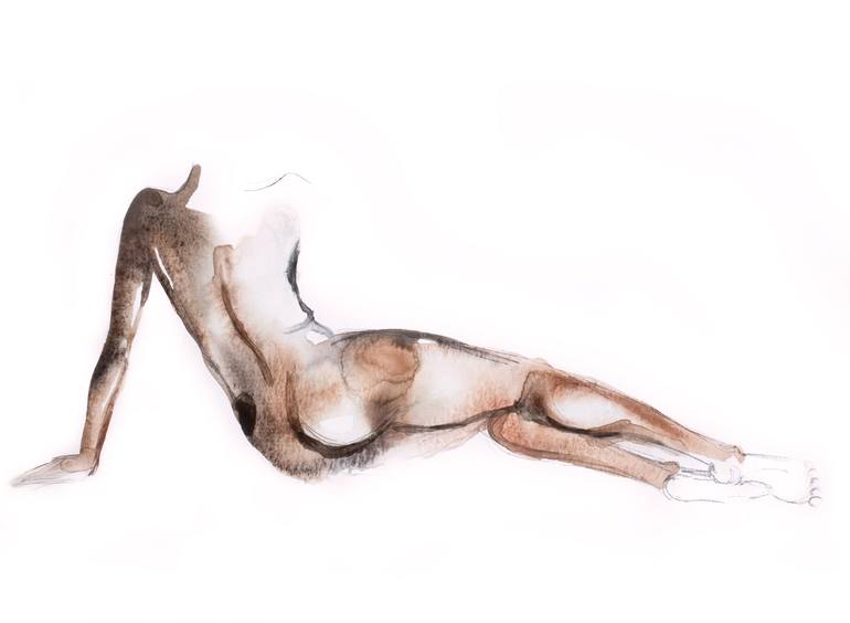 Print of Expressionism Nude Paintings by Elizabeth Becker