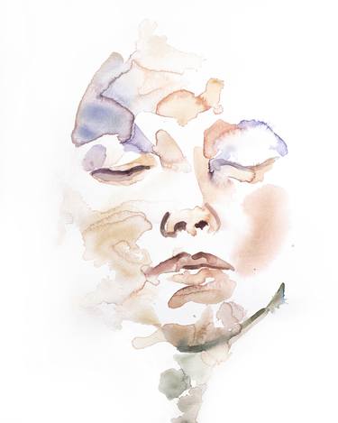 Original Minimalism Portrait Paintings by Elizabeth Becker