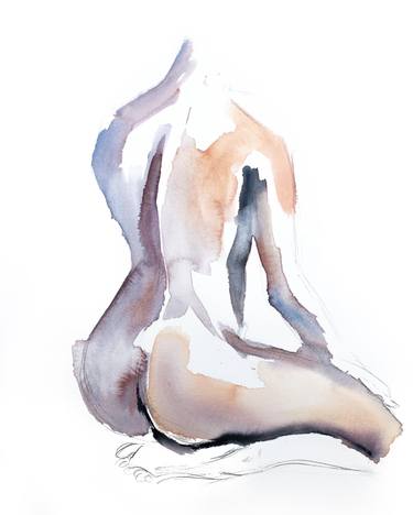 Print of Expressionism Nude Paintings by Elizabeth Becker