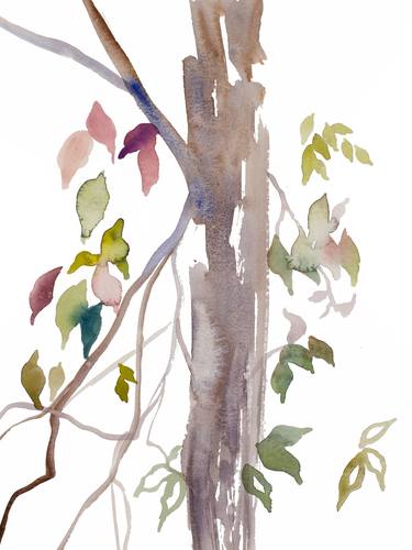 Print of Impressionism Tree Paintings by Elizabeth Becker