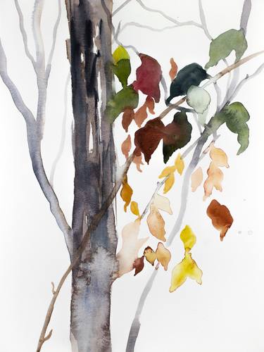 Print of Minimalism Tree Paintings by Elizabeth Becker
