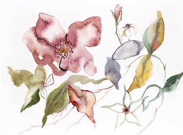 Print of Abstract Floral Paintings by Elizabeth Becker