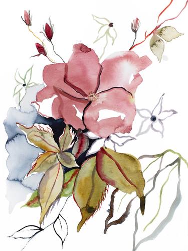 Print of Floral Paintings by Elizabeth Becker