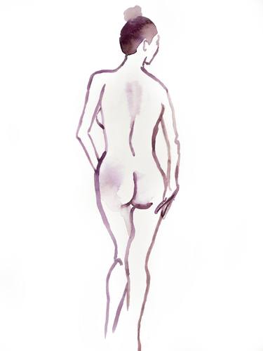 Print of Minimalism Nude Paintings by Elizabeth Becker