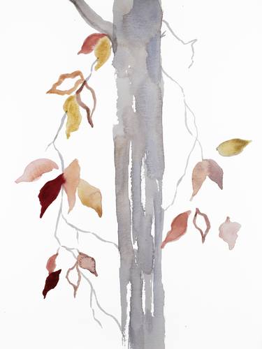 Original Minimalism Tree Paintings by Elizabeth Becker