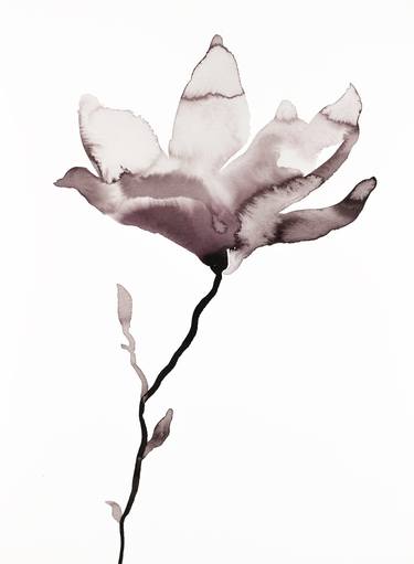 Print of Minimalism Botanic Paintings by Elizabeth Becker