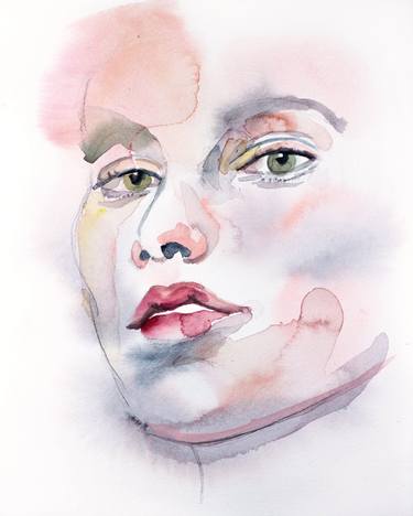 Print of Minimalism Portrait Paintings by Elizabeth Becker