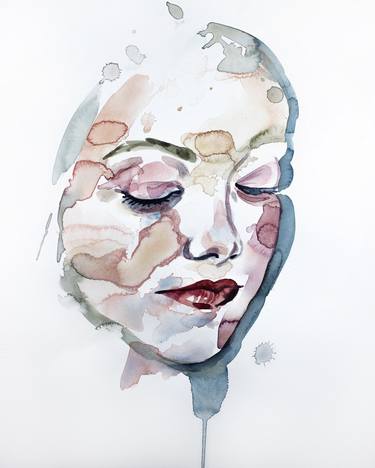 Original Minimalism Portrait Paintings by Elizabeth Becker