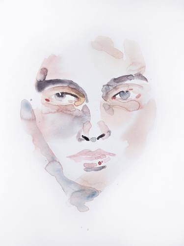 Print of Minimalism Portrait Paintings by Elizabeth Becker