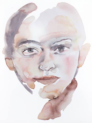 Print of Minimalism Portrait Paintings by Elizabeth Becker