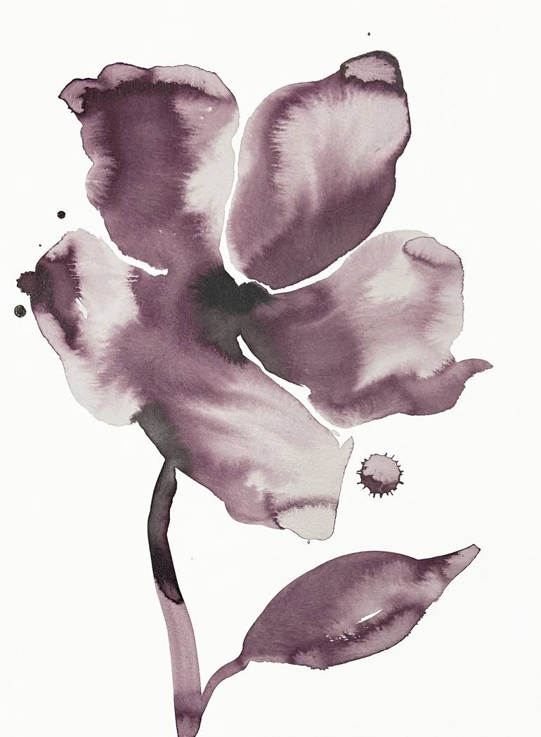 Print of Minimalism Floral Paintings by Elizabeth Becker