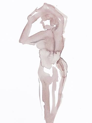 Print of Minimalism Nude Paintings by Elizabeth Becker