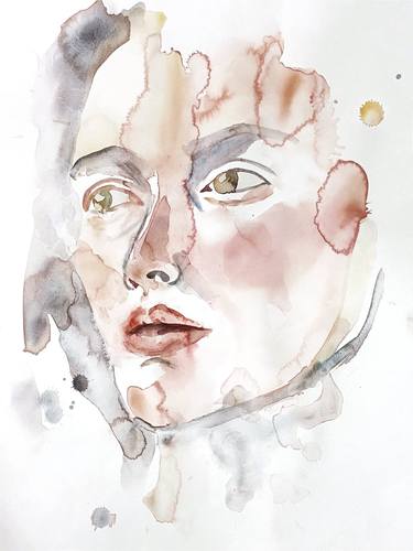 Print of Expressionism Portrait Paintings by Elizabeth Becker