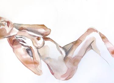 Print of Minimalism Nude Paintings by Elizabeth Becker