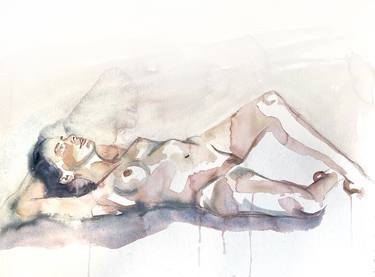 Print of Impressionism Nude Paintings by Elizabeth Becker