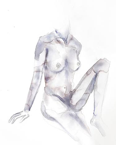 Print of Minimalism Nude Paintings by Elizabeth Becker