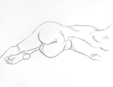 Print of Minimalism Nude Drawings by Elizabeth Becker