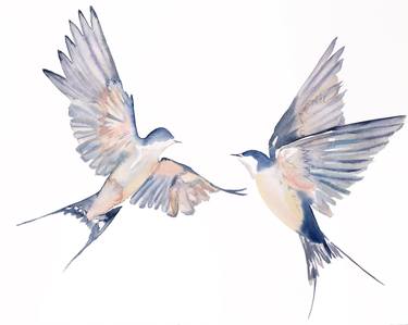 Swallows in Flight No. 45 thumb