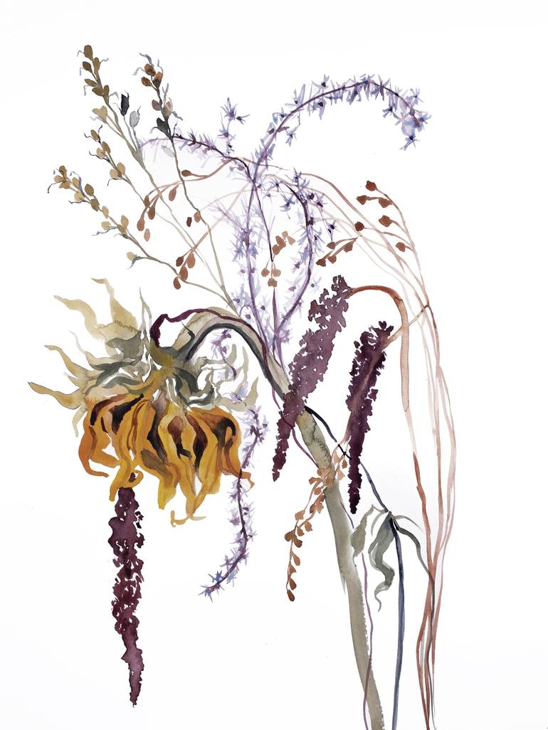 Print of Expressionism Botanic Paintings by Elizabeth Becker