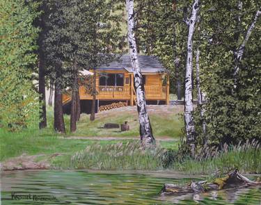 Edwards Lake British Columbia Canada Painting By Kristen