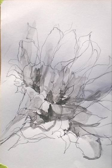 Original Abstract Floral Drawings by Joann Milano Neal