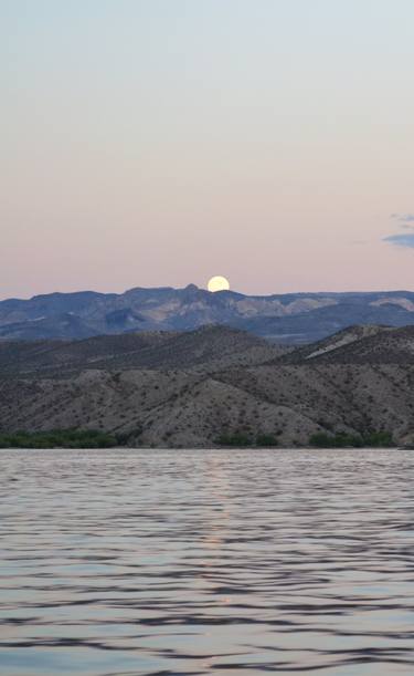 Moon above Mohave lake - Limited Edition of 5 thumb