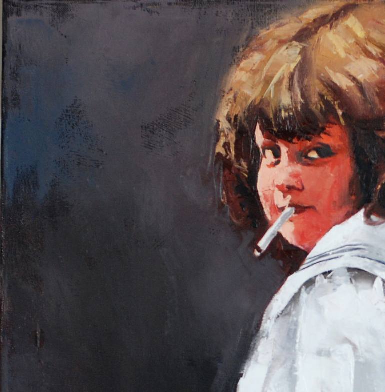 Original Portraiture Children Painting by Igor Shulman