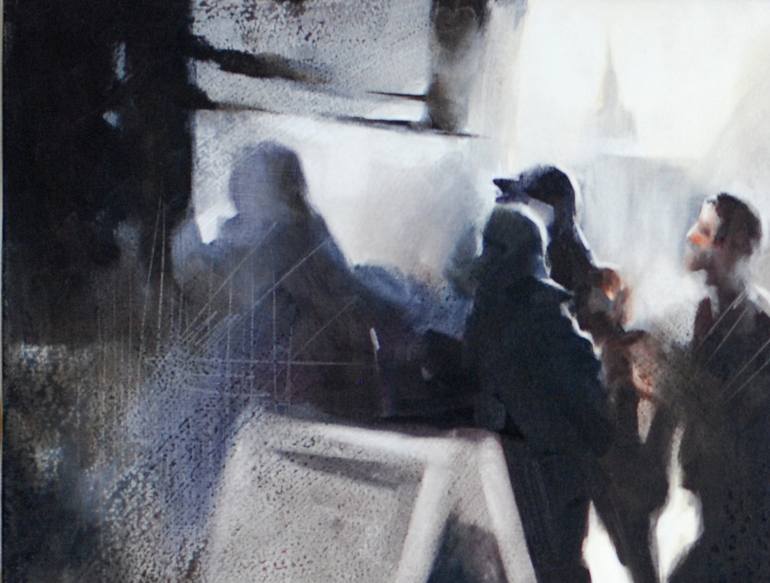 Original Figurative Cities Painting by Igor Shulman