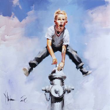 Print of Photorealism Children Paintings by Igor Shulman