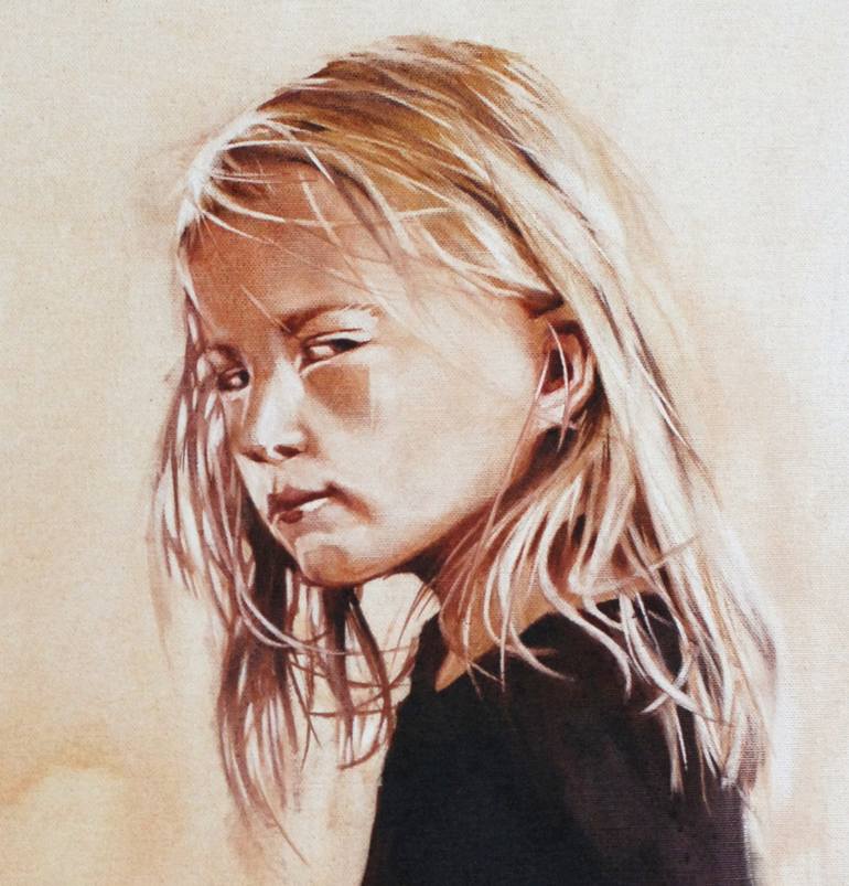Original Figurative Children Painting by Igor Shulman