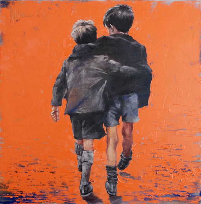 Brothers Oil Painting By Igor Shulman