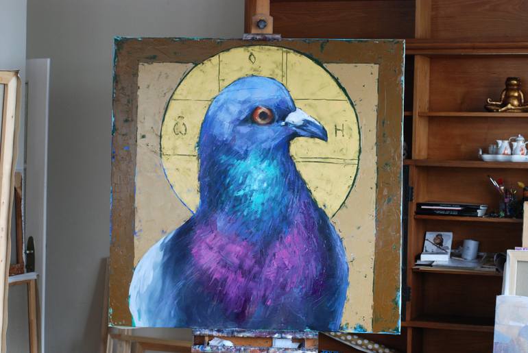 Original Impressionism Animal Painting by Igor Shulman