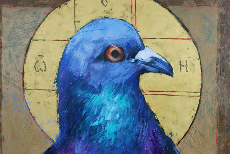 Original Impressionism Animal Painting by Igor Shulman