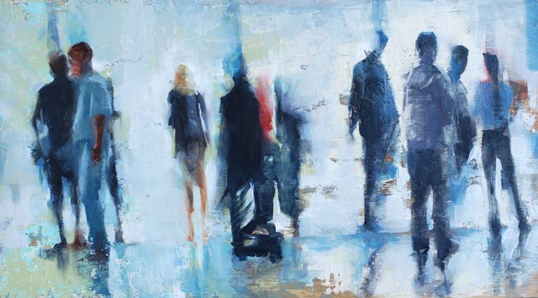 Original Figurative People Painting by Igor Shulman