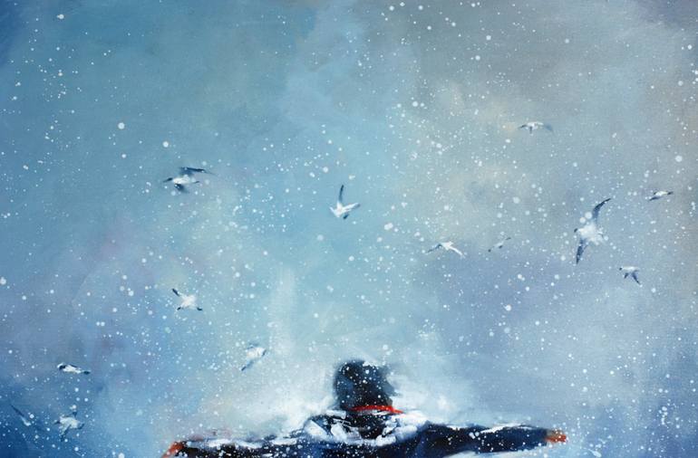 Original Expressionism People Painting by Igor Shulman