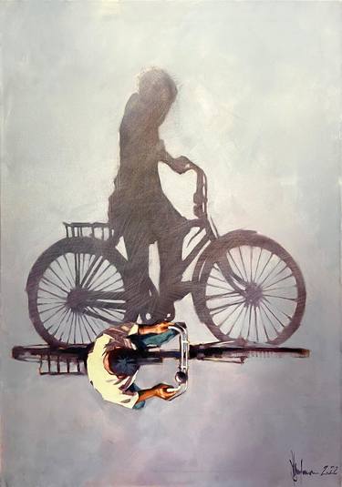 Print of Figurative Bicycle Paintings by Igor Shulman