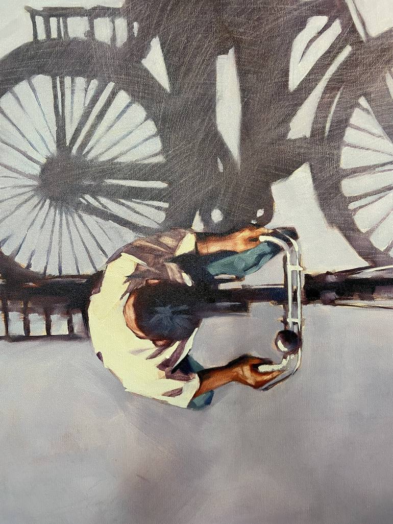 Original Bicycle Painting by Igor Shulman