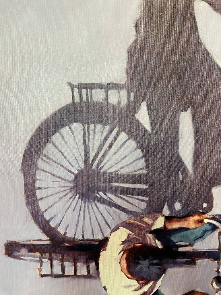 Original Bicycle Painting by Igor Shulman