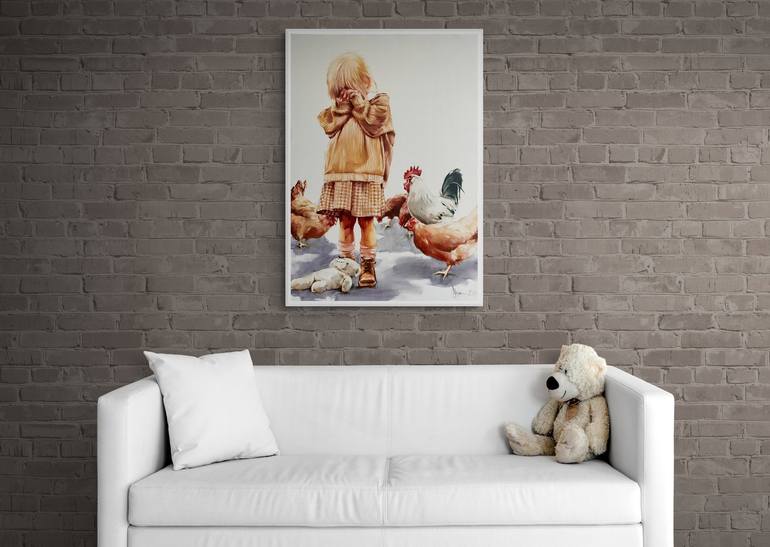 Original Contemporary Children Painting by Igor Shulman