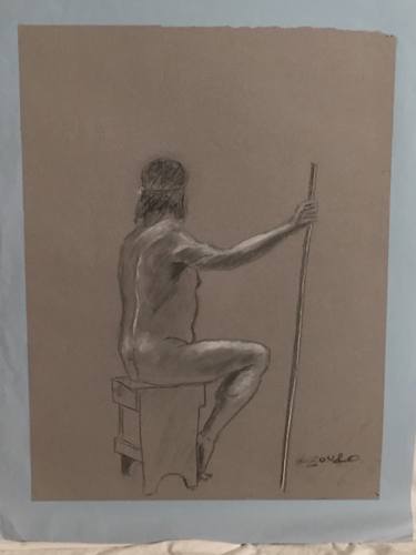 Original Figurative Nude Drawings by Alexander Zouro