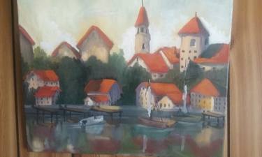Original Architecture Painting by Barry Miller
