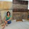 Cindy in her Atlanta art studio
