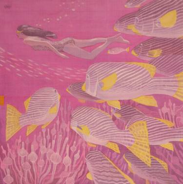 Print of Fish Paintings by Tran Xuan Binh