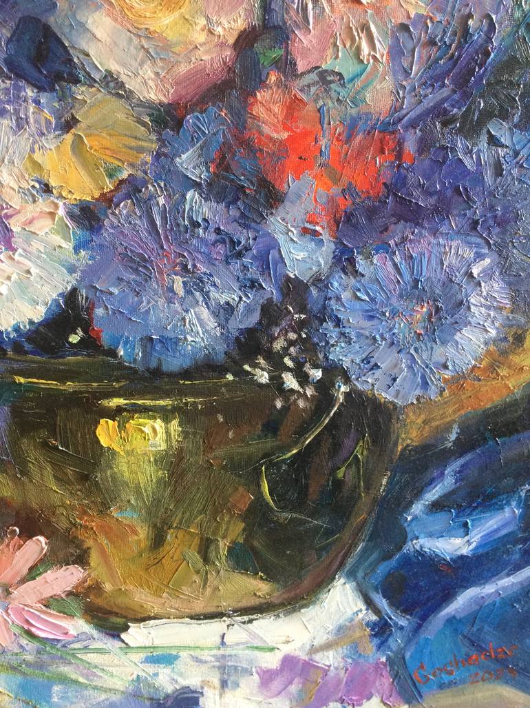 Original Impressionism Botanic Painting by Yunona Goshadze