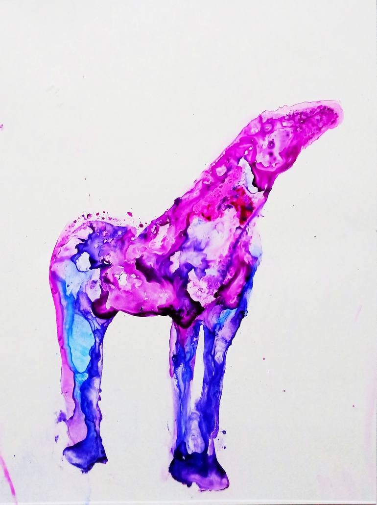 Original Abstract Horse Painting by Marija Čolić