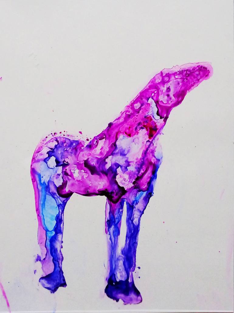 Original Abstract Horse Painting by Marija Čolić