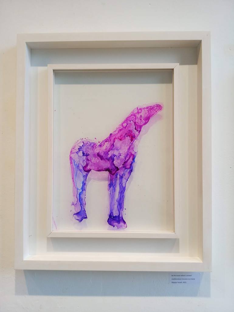 Original Abstract Horse Painting by Marija Čolić