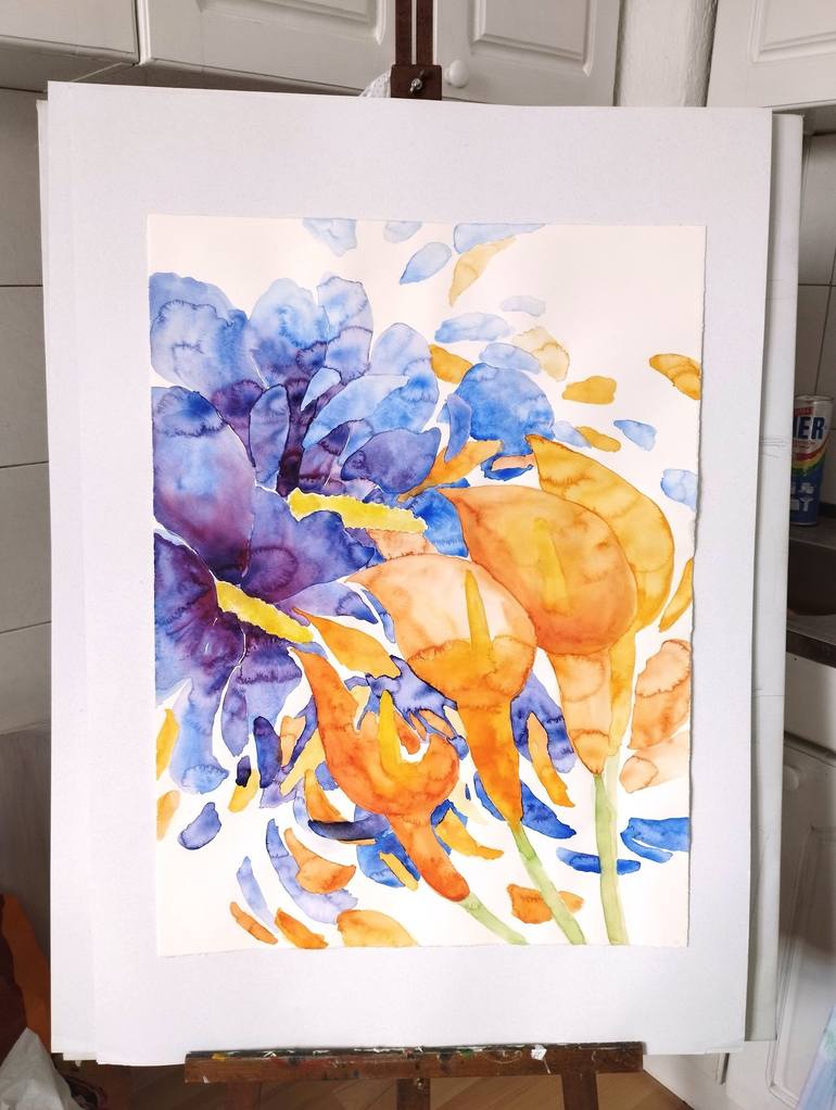 Original Figurative Floral Painting by Marija Čolić